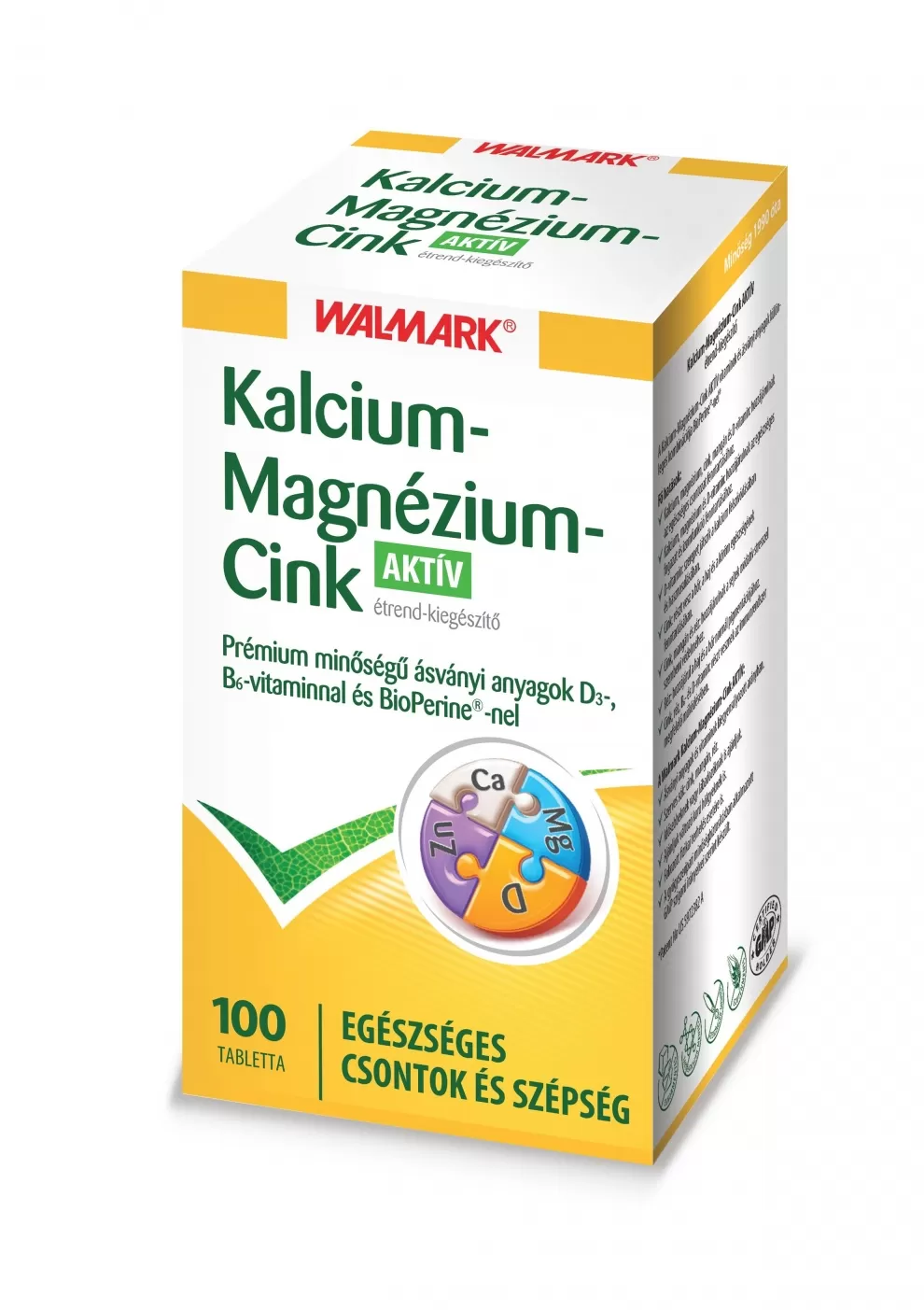 Szent Endre Gyógyszertár - Walmark bioperin kalcium+magnézium+cink aktív tabletta  100x