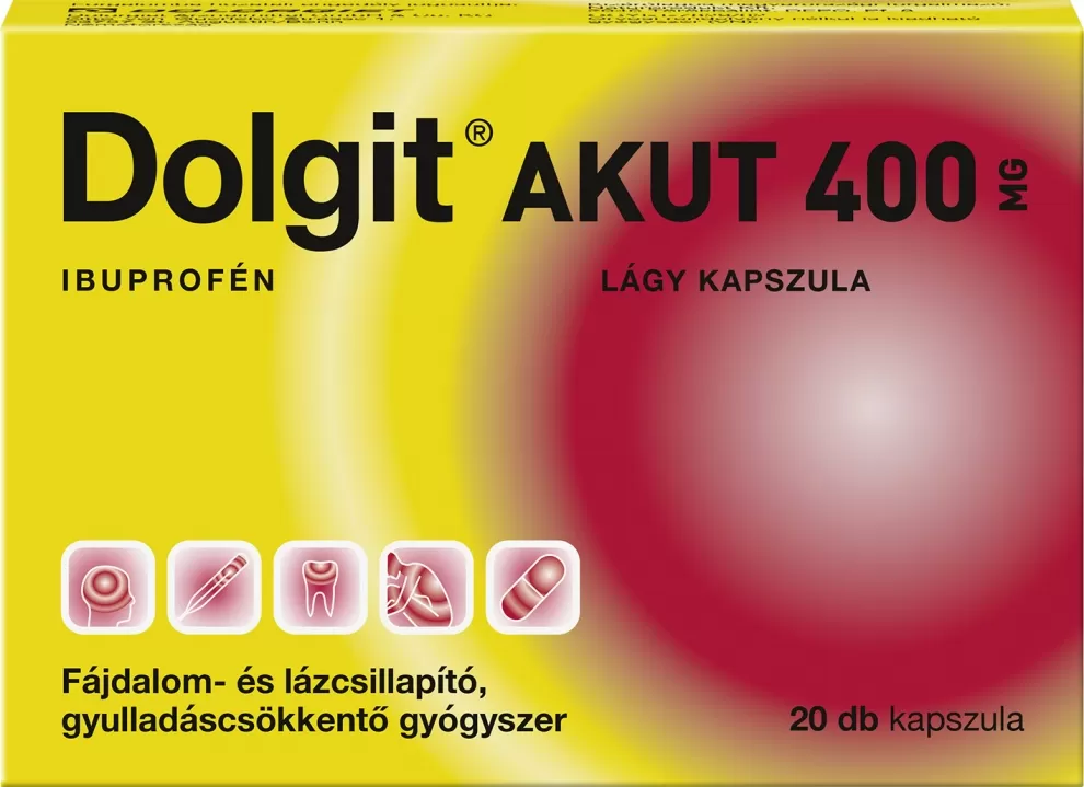 Szent Endre Gyógyszertár - Dolgit akut 400mg lágy kapszula 20x