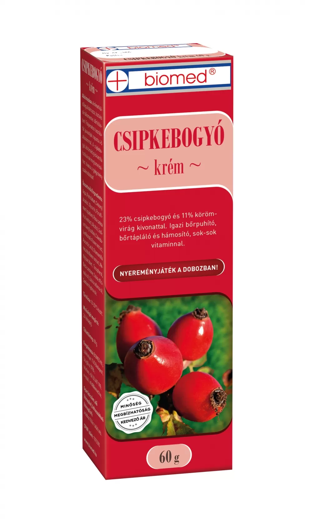 Szent Endre Gyógyszertár - Biomed csipkebogyó körömvirág krém 60g