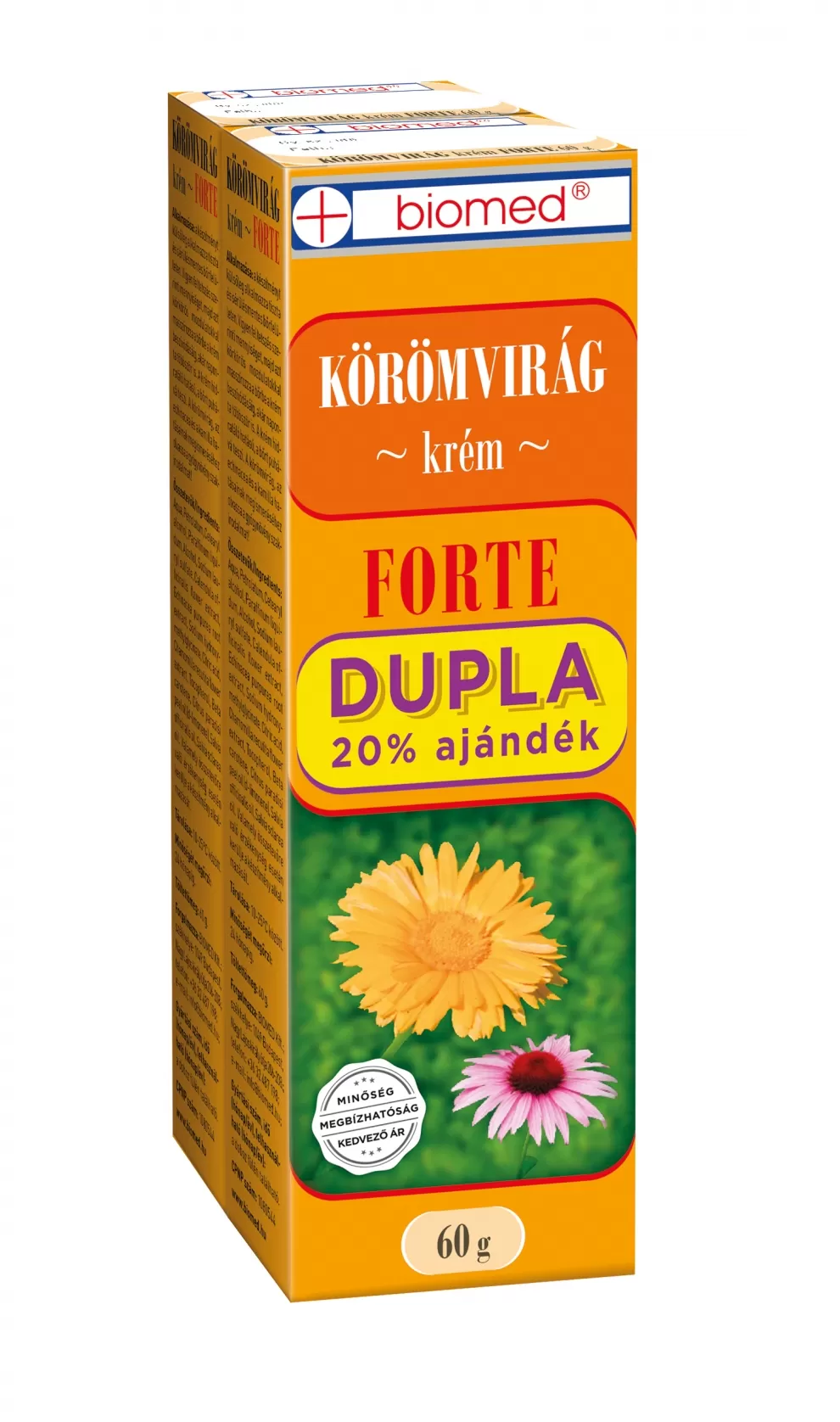 Szent Endre Gyógyszertár - Biomed körömvirág forte krém 2x 60g duo