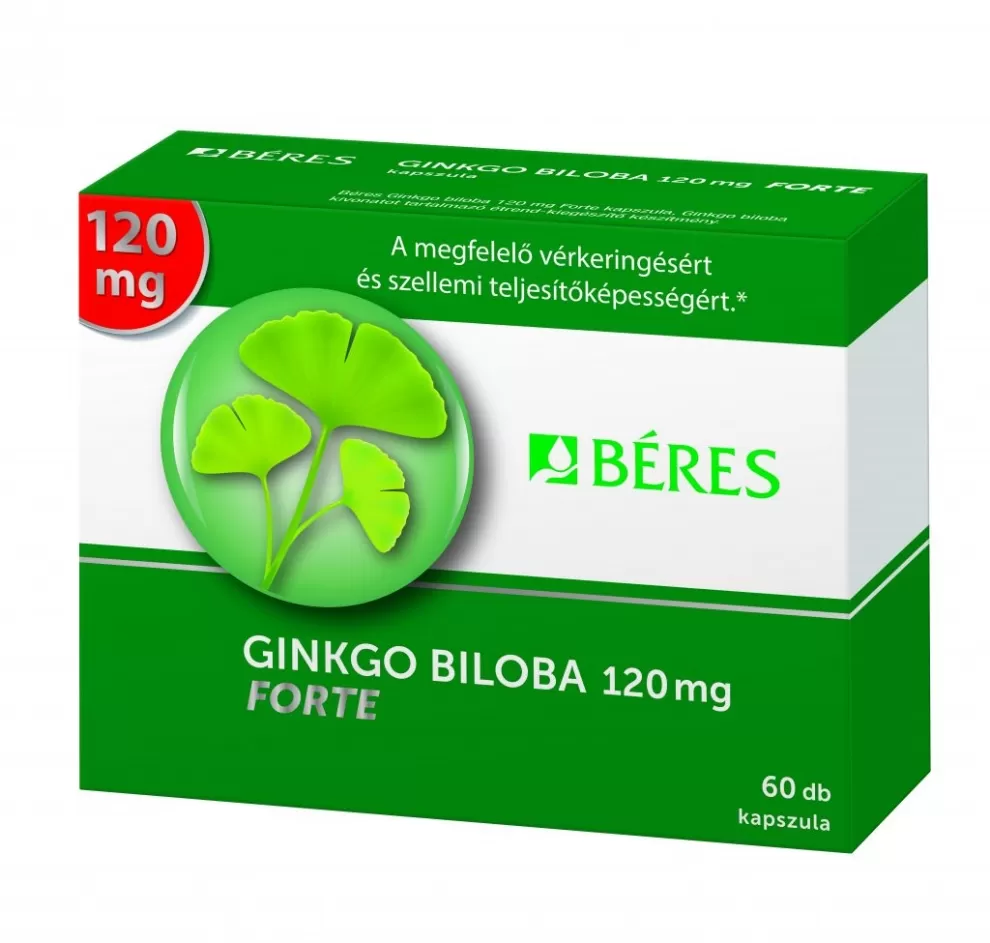 Szent Endre Gyógyszertár - Béres ginkgo biloba 120mg forte kapszula 60x