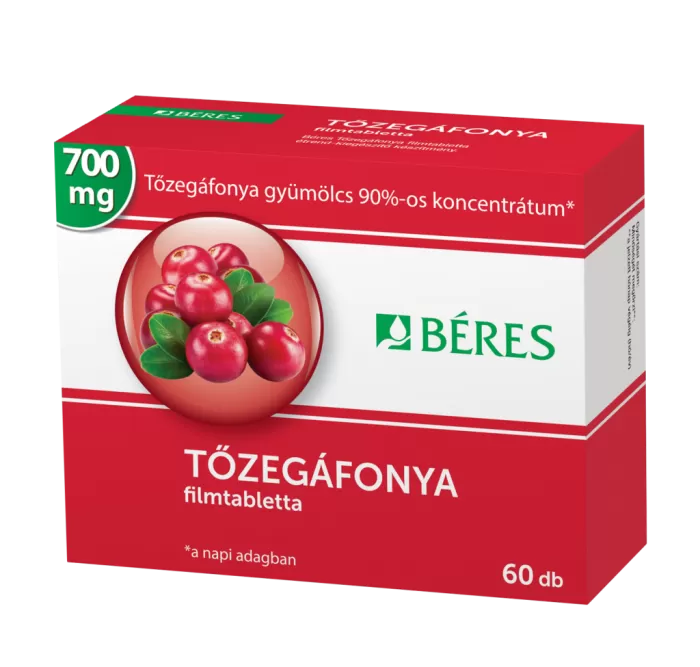 Szent Endre Gyógyszertár - Béres tőzegáfonya filmtabletta 60x