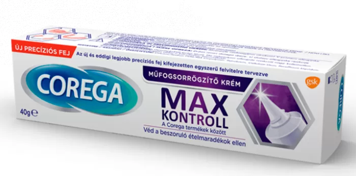 Szent Endre Gyógyszertár - Corega krém műfogsorrögzítő max kontroll 40g