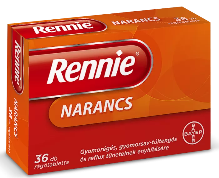 Szent Endre Gyógyszertár - Rennie narancs rágótabletta 36x