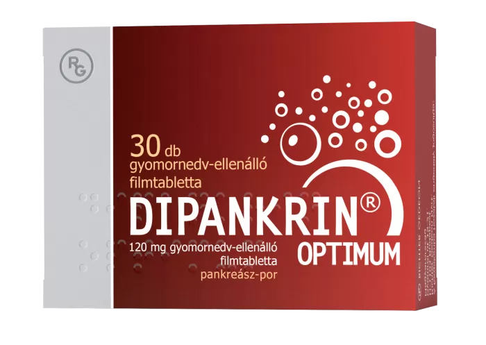 Szent Endre Gyógyszertár - Dipankrin optimum 120mg gyomornedv ellenálló filmtabletta  30x