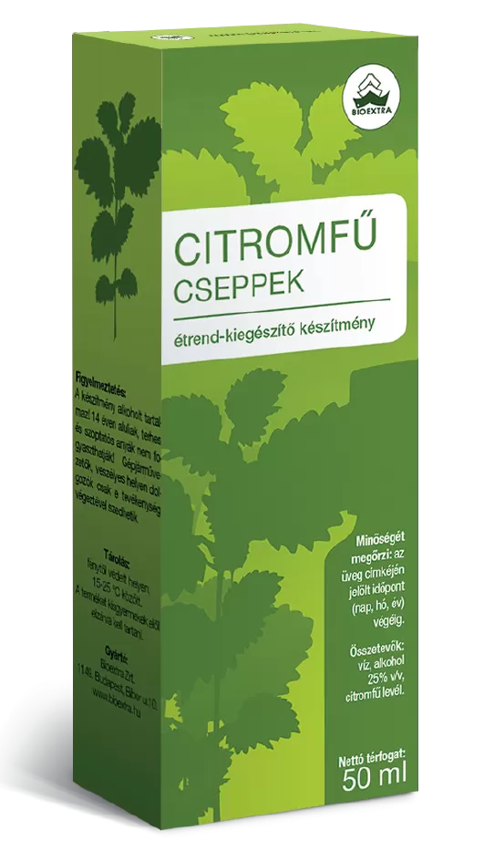 Szent Endre Gyógyszertár - Bioextra citromfű cseppek  50ml