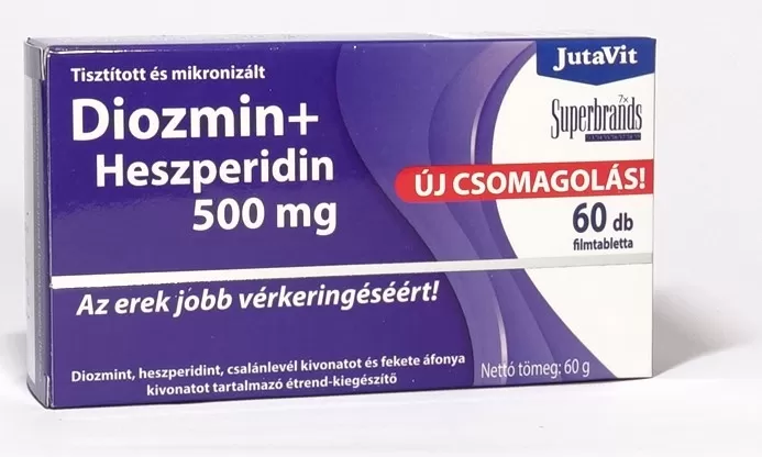 Szent Endre Gyógyszertár - Jutavit diozmin+heszperidin 500mg tabletta 60x