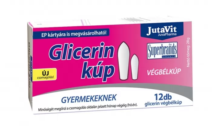 Szent Endre Gyógyszertár - Jutavit glicerin végbélkúp gyermek 12x