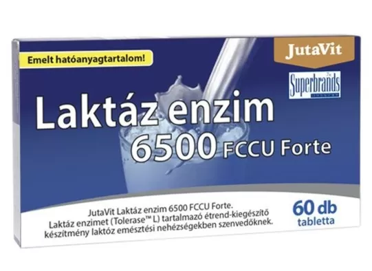 Szent Endre Gyógyszertár - Jutavit laktáz enzim 6500 fccu forte tabletta 60x