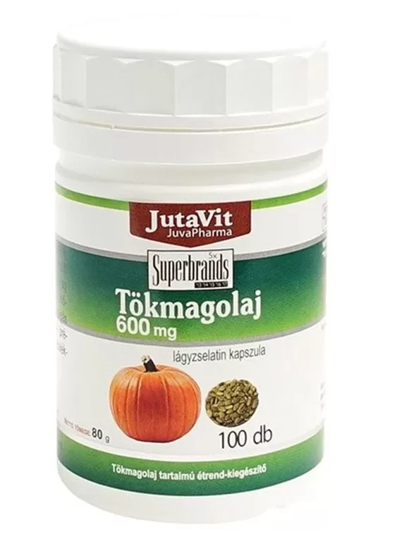Szent Endre Gyógyszertár - Jutavit tökmagolaj 600mg kapszula 100x