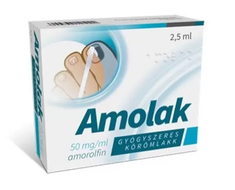 Szent Endre Gyógyszertár - Amolak 50mg/ml gyógyszeres körömlakk 1x2,5ml