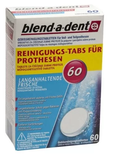 Szent Endre Gyógyszertár - Blend-a-d fresh műfogsor tisztító tabletta  60x