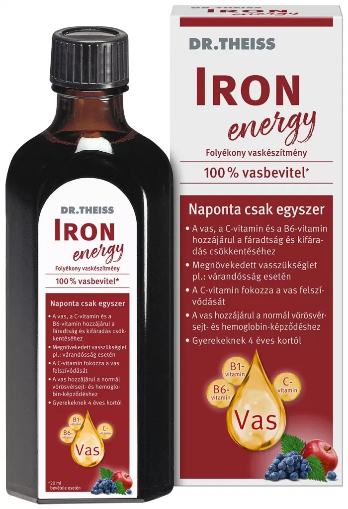 Szent Endre Gyógyszertár - Dr theiss iron energy vas+vitaminok 250ml