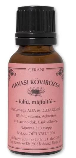 Szent Endre Gyógyszertár - Gerani havasi kövirózsa cseppek 1x 20ml