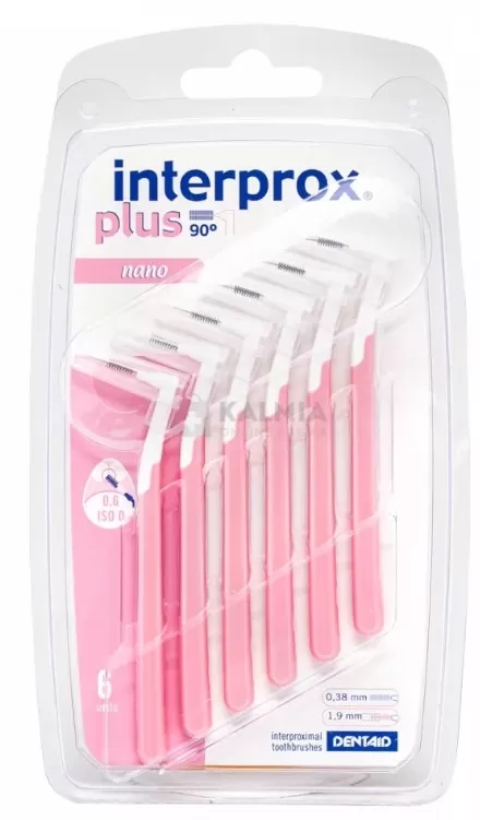 Szent Endre Gyógyszertár - Interprox plus fogkökefe nano rózsaszín 6x