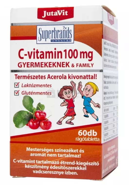 Szent Endre Gyógyszertár - Jutavit acerola c 100 mg retard tabletta gyermek 60x