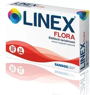 Szent Endre Gyógyszertár - Linex flora élőflórás étrendkiegészítő kapszula 14x