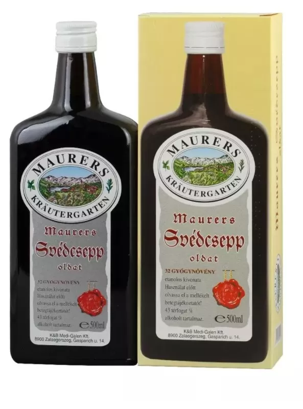 Szent Endre Gyógyszertár - Maurers svédcsepp oldat 1x500ml