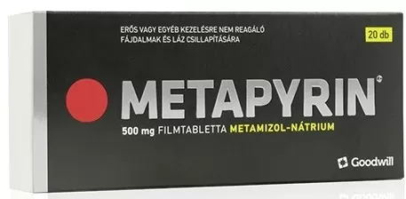 Szent Endre Gyógyszertár - Metapyrin 500mg filmtabletta 20x
