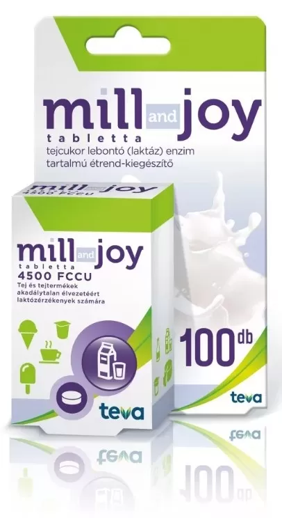 Szent Endre Gyógyszertár - Millandjoy laktaz enzim étrendkiegészítő tabletta 100x