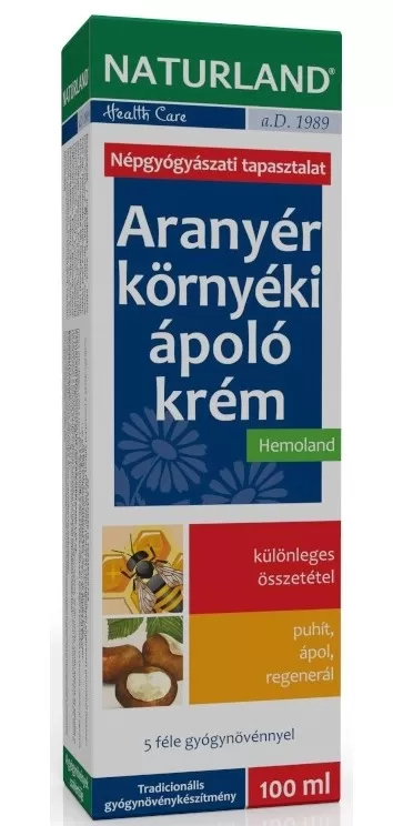 Szent Endre Gyógyszertár - Naturland aranyér környéki ápoló krém 100ml
