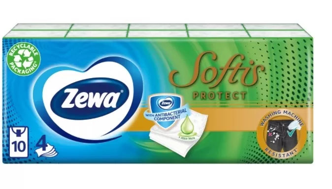 Szent Endre Gyógyszertár - Papírzsebkendő: zewa softis protect 10x 9db