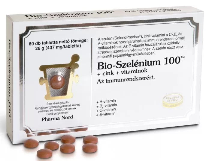 Szent Endre Gyógyszertár - Pharmanord bio-szelenium 100+zn+vitamin tabletta  60x