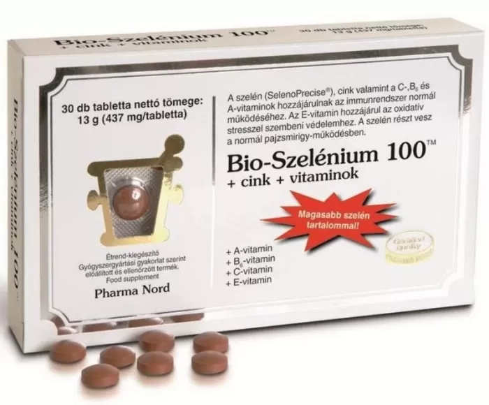 Szent Endre Gyógyszertár - Pharmanord bio-szelénium 100+zn+vitamin tabletta  30x