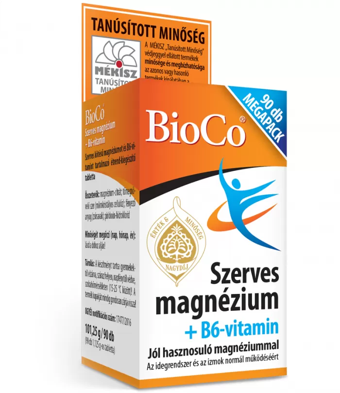 Szent Endre Gyógyszertár - Bioco szerves magnézium b6 tabletta  90x