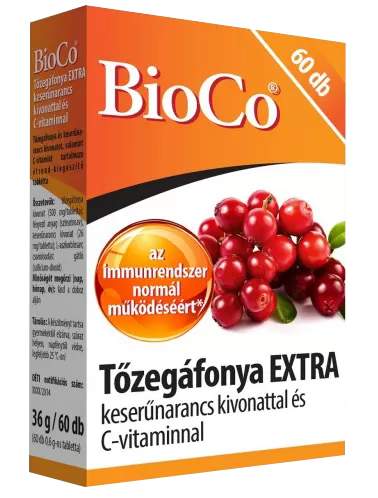Szent Endre Gyógyszertár - Bioco tőzegáfonya extra tabletta 60x