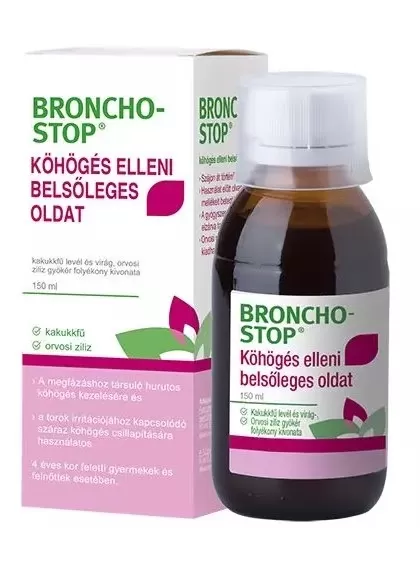 Szent Endre Gyógyszertár - Bronchostop köhögés elleni belsőleges oldat 1x150ml