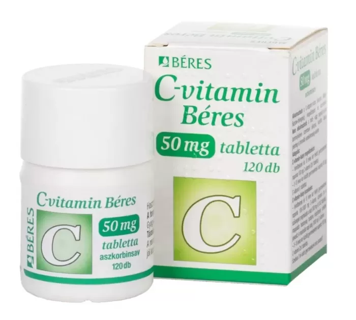 Szent Endre Gyógyszertár - C-vitamin béres  50mg tabletta 120x