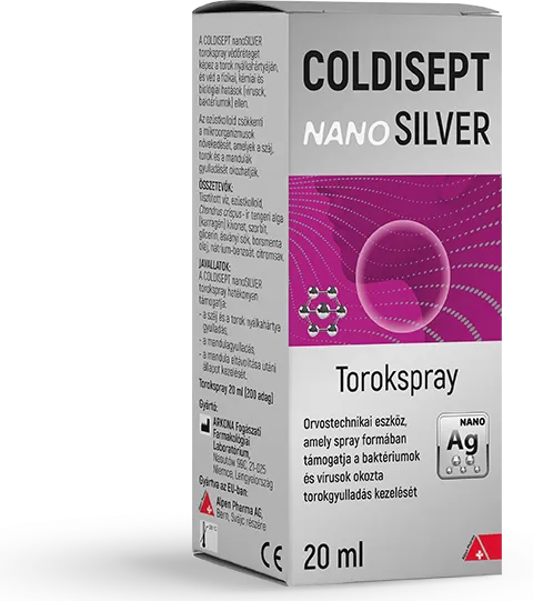 Szent Endre Gyógyszertár - Coldisept nanosilver torokspray 20ml