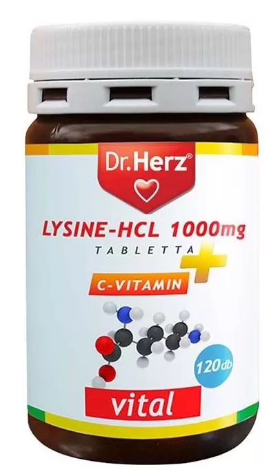 Szent Endre Gyógyszertár - Dr herz lysine-hcl 1000mg +c vitamin tabletta 120x