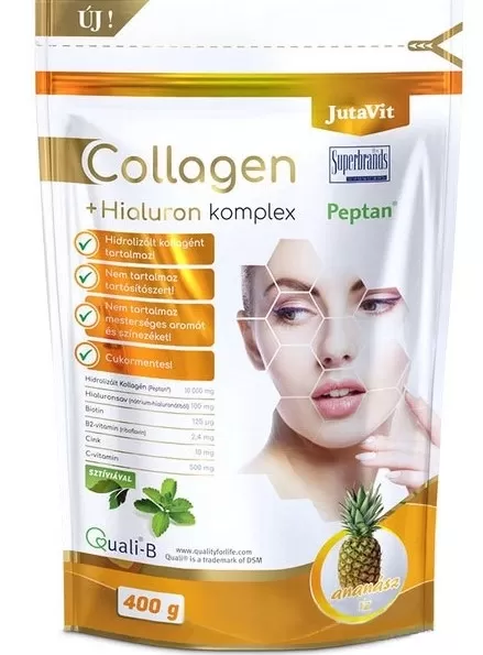 Szent Endre Gyógyszertár - Jutavit collagén+hialuron komplex ananász 400g