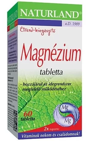Szent Endre Gyógyszertár - Naturland magnézium tabletta 60db