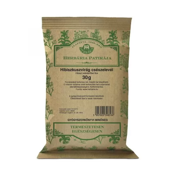 Szent Endre Gyógyszertár - Herbária hibiszkuszvirág tea 30g